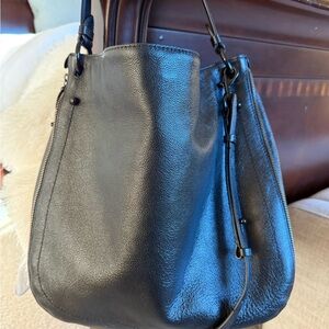 Rebecca Minkoff Black Leather Hobo Bag